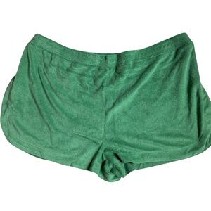 NWOT Anthropology Green Terry Shorts XL - Perfect Beach Cover-Up!